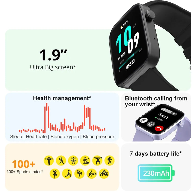 Colmi p71 Smartwatch Masculino e Feminino monitoramento saúde ip68 à prova D`água Notificações Inteligentes Assistente